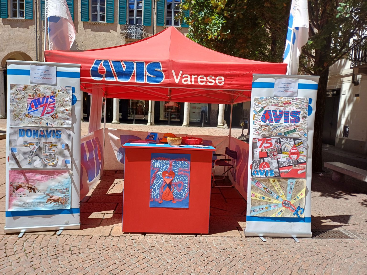 <p ">PROGETTO: Da 75 anni DonAvis</p;"><br>con i ragazzi della 5E del Liceo Scientifico <br>G. Ferraris di Varese